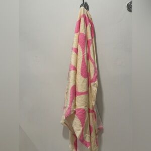 Funboy Pink and Cream Patterned Beach Towel